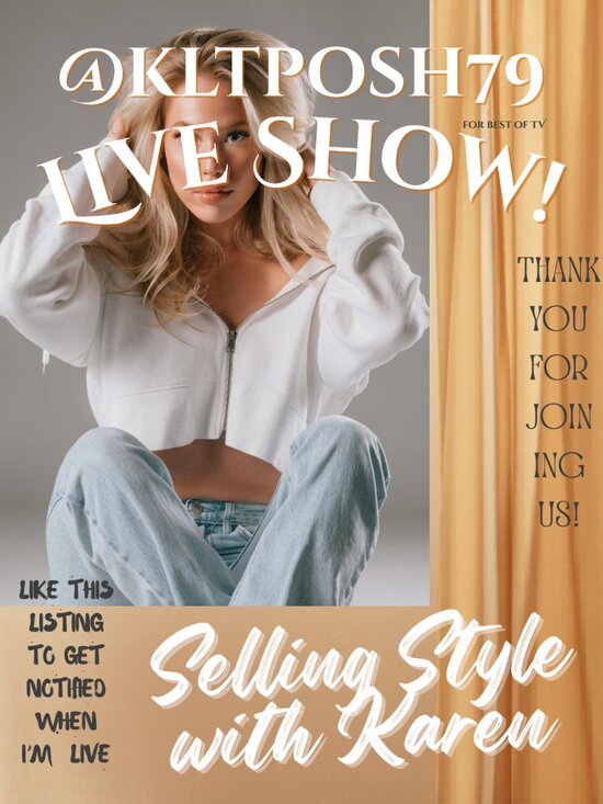 POSHLIVE Other - @KLTPOSH79 IS LIVE! LIKE THIS POST TO BE NOTIFIED OF ALL MY SHOWS.